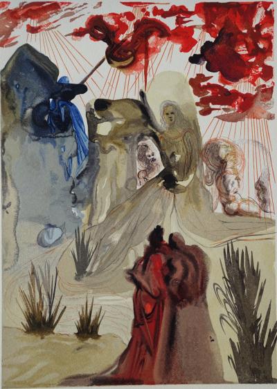 Salvador DALI : La forêt divine, Bois gravé original 2