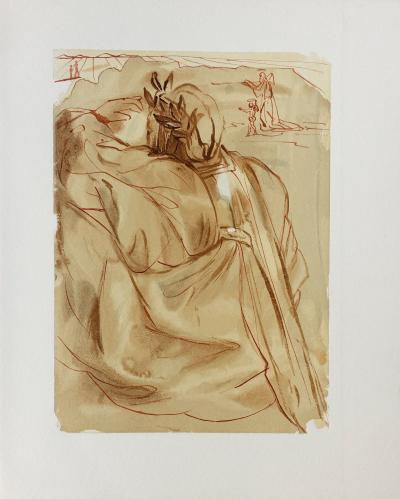 Salvador DALI : L’annonce d’un grand événement, Bois gravé original 2