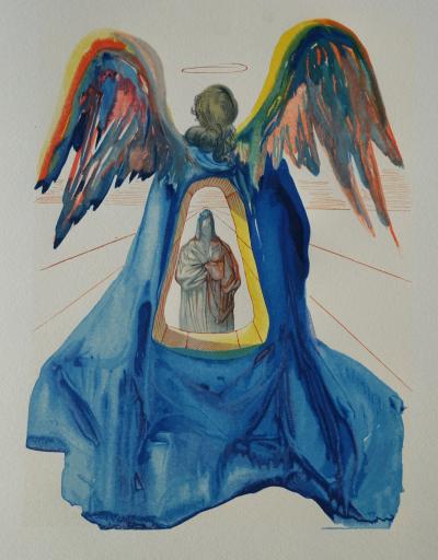 Salvador DALI : Dante purifié, Bois gravé original 2
