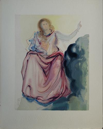 Salvador DALI : Béatrice, Bois gravé original 2