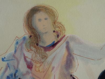 Salvador DALI : Béatrice, Bois gravé original 2