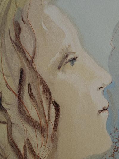 Salvador DALI : La plus grande beauté de Béatrice, Bois gravé original 2