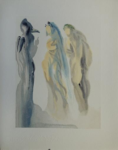 Salvador DALI : Le ciel de Vénus, Bois gravé original 2