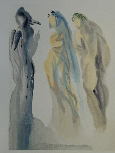 Salvador DALI : Le ciel de Vénus, Bois gravé original 2