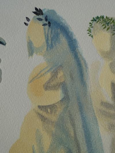 Salvador DALI : Le ciel de Vénus, Bois gravé original 2