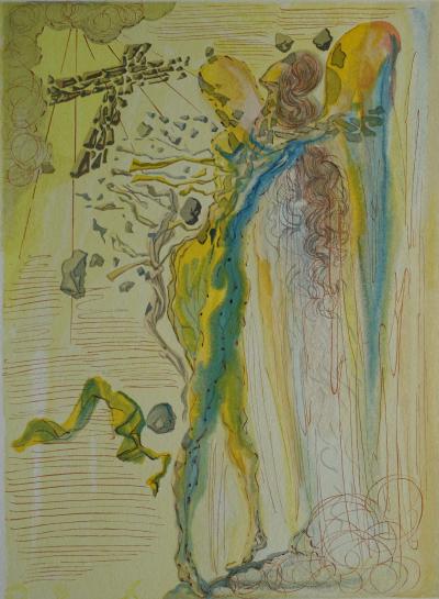 Salvador DALI : L’éclat des corps glorieux, Bois gravé original 2