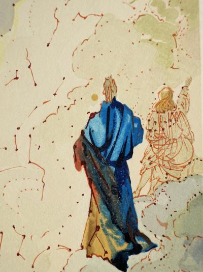 Salvador DALI : Le sixième ciel de Jupiter, Bois gravé original 2