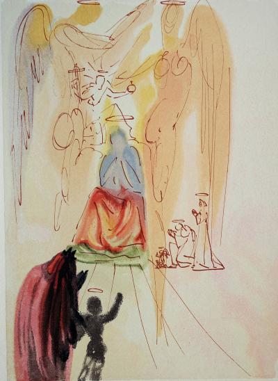 Salvador DALI : Le triomphe du Christ et de la Vierge, Bois gravé original 2