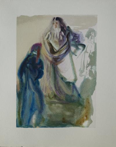 Salvador DALI: The Walk Towards God, Original Woodcut 2