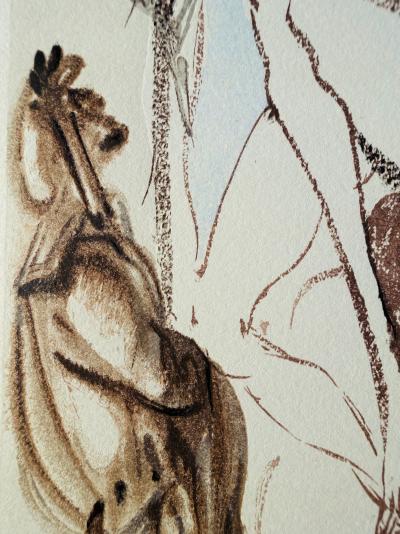 Salvador DALI : L’Archange Gabriel, Bois gravé original 2