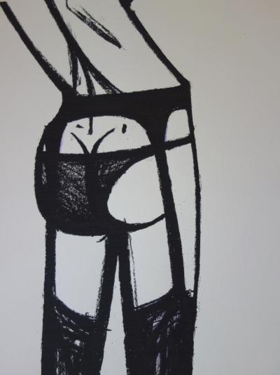 Bernard BUFFET : Le Léthé, les jarretelles, Lithographie originale 2