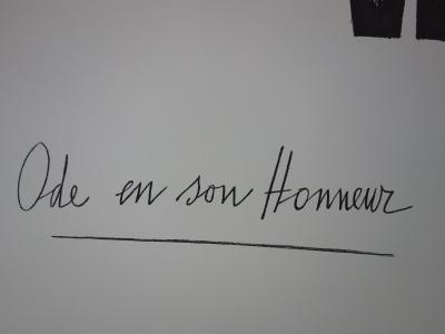 Bernard BUFFET : Ode en son honneur, les jarretelles, Lithographie originale 2