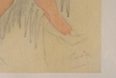 Auguste RODIN : Belle femme assise, Gravure signée 2