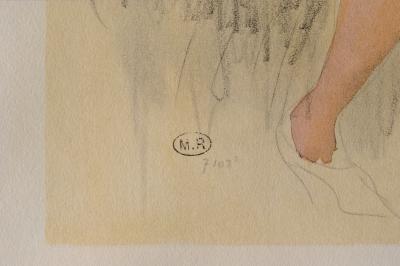 Auguste RODIN : Belle femme assise, Gravure signée 2