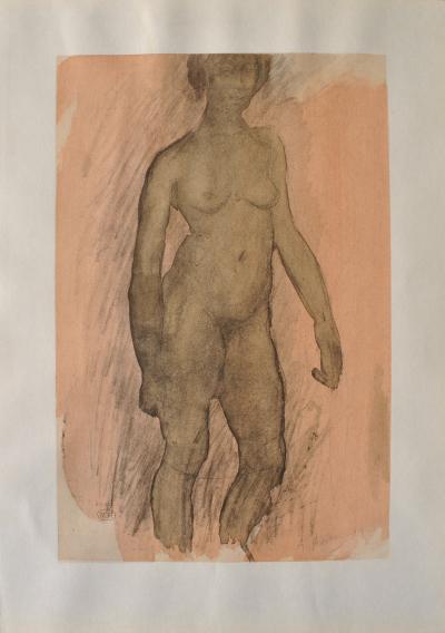 Auguste RODIN : Femme africaine nue, Gravure signée 2