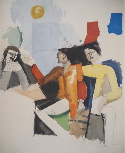 Roger de la FRESNAYE : Etude pour La conquête de l’air, Lithographie 2