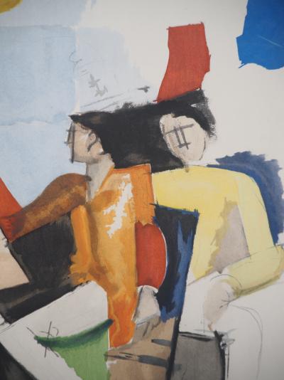 Roger de la FRESNAYE : Etude pour La conquête de l’air, Lithographie 2