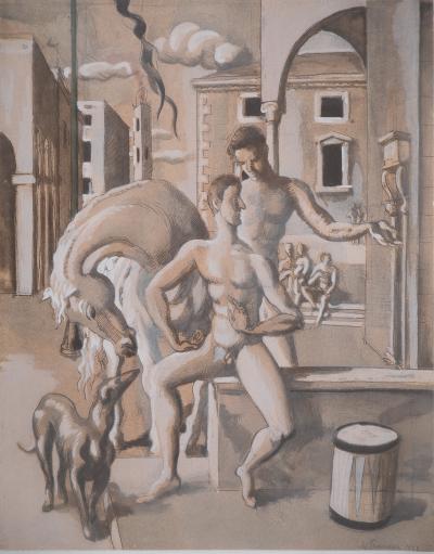 Roger de la FRESNAYE : Nouvelle mythologie, le temps des héros, Lithographie signée 2