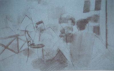 Roger de la FRESNAYE : Repos sur la jetée, Lithographie signée 2