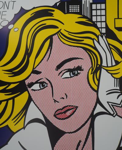 Roy LICHTENSTEIN : May Be Girl, Affiche originale d’époque 2