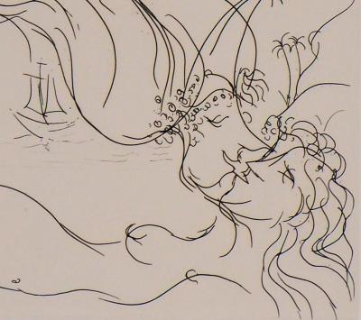Meyer LAZAR : Amour en voyage, Gravure originale signée 2