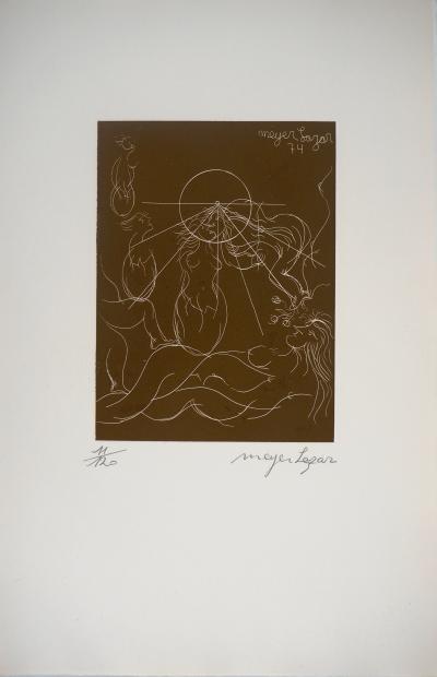Meyer LAZAR : L'Amour comme seul horizon, Gravure originale signée 2