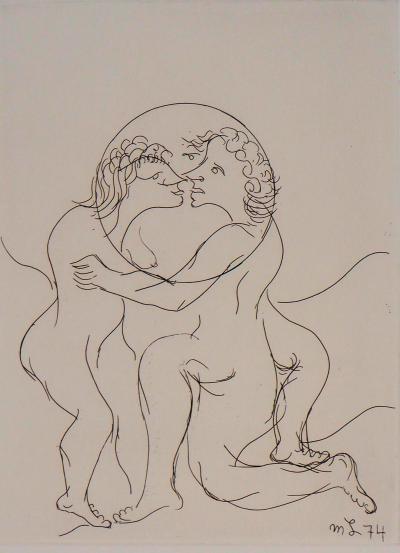 Meyer LAZAR : Passion, Je ne vois que toi, Gravure originale signée 2