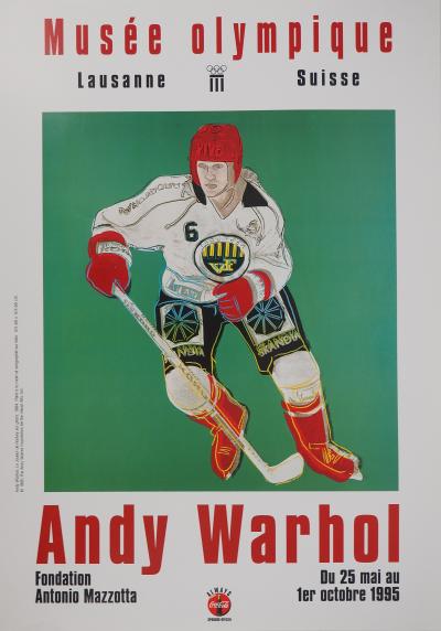 Andy WARHOL : Joueur de Hockey, Affiche originale d’époque 2