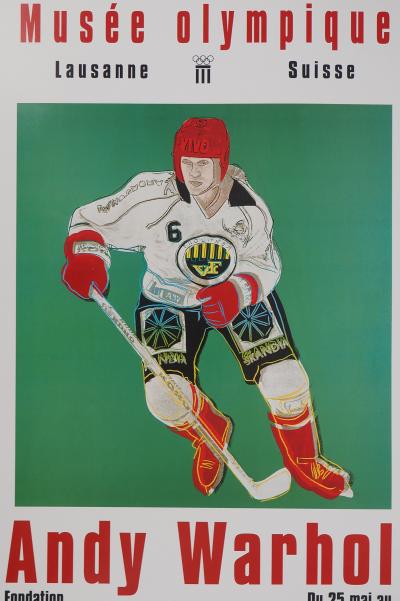 Andy WARHOL : Joueur de Hockey, Affiche originale d’époque 2
