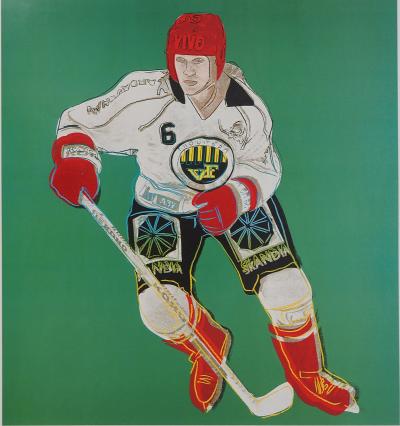 Andy WARHOL : Joueur de Hockey, Affiche originale d’époque 2
