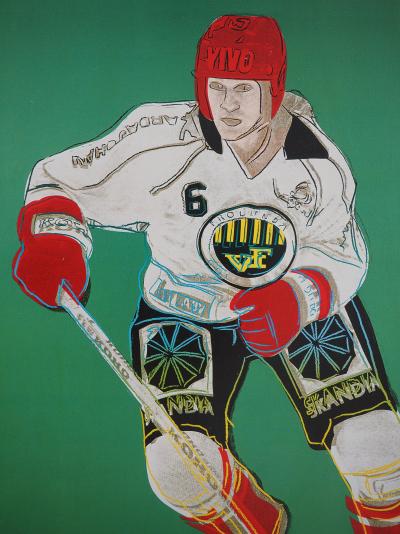 Andy WARHOL : Joueur de Hockey, Affiche originale d’époque 2