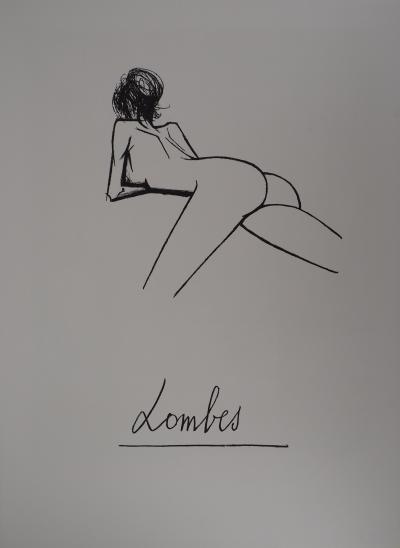 Bernard BUFFET : Lombes, nu allongé, Lithographie originale 2