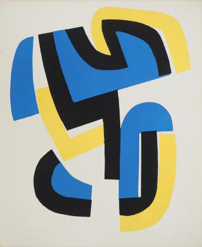 Jean DEWASNE : Livre Futur, Lithographie et pochoir 2