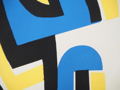 Jean DEWASNE : Livre Futur, Lithographie et pochoir 2