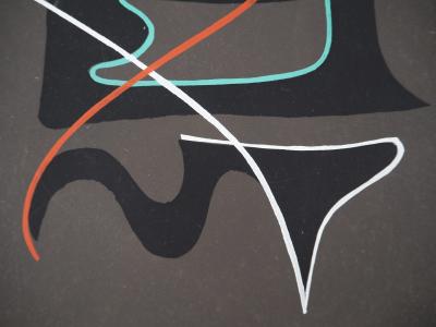 César DOMELA : Ecriture abstraite, Lithographie et pochoir 2