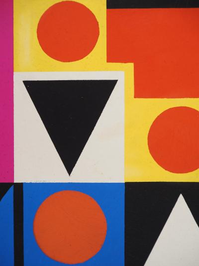 Auguste HERBIN : Non, Lithographie et pochoir 2