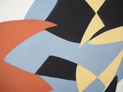 Alfred RETH : Paysage abstrait, Lithographie et pochoir 2