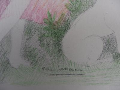 Marie LAURENCIN : Deux amies avec un chien, Lithographie signée 2