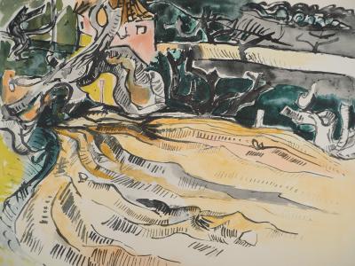 Edouard PIGNON : Provence, automne à Bandol, Lithographie signée 2