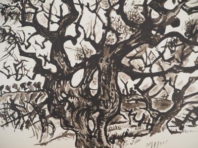 Edouard PIGNON : Le vieil arbre, Lithographie 2
