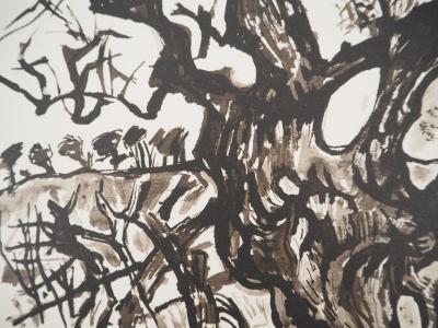 Edouard PIGNON : Le vieil arbre, Lithographie 2