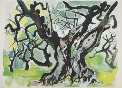 Edouard PIGNON: Der alte Olivenbaum, signierte Lithographie 2