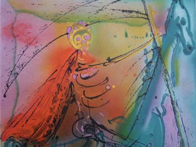 Salvador DALI : Les Chevaux, le Cheval de la Mort, Lithographie signée 2