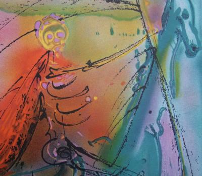 Salvador DALI : Les Chevaux, le Cheval de la Mort, Lithographie signée 2