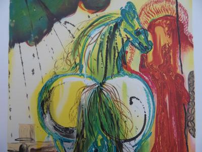 Salvador DALI : Les Chevaux, le Centurion, Lithographie signée 2