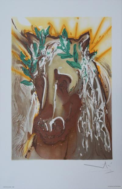 Salvador DALI : Les Chevaux, le Cheval de Printemps, Lithographie signée 2