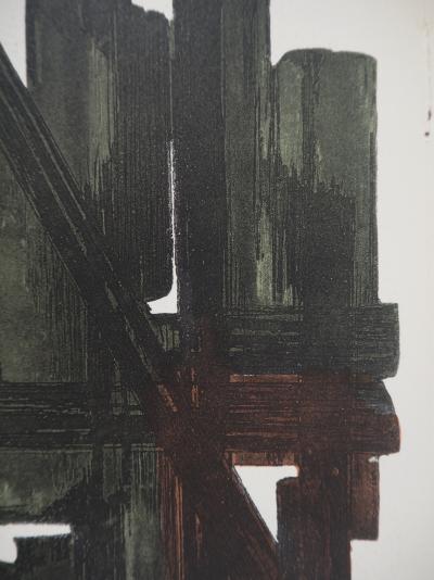 Pierre SOULAGES : Eau Forte VIII, Lithographie et pochoir 2