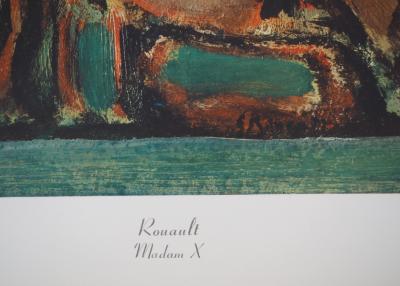 Georges ROUAULT : Femme au collier de perles, Collotype signé 2