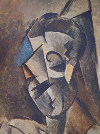 Pablo PICASSO: Young girl with raised arm, Collotype 1953 2
