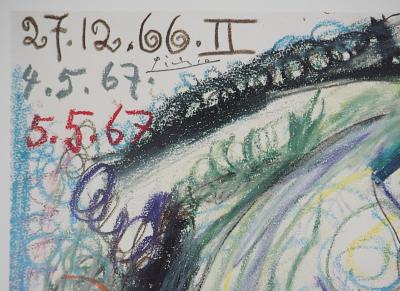 Pablo PICASSO : Trois nus à la toilette, Affiche originale d’époque 2